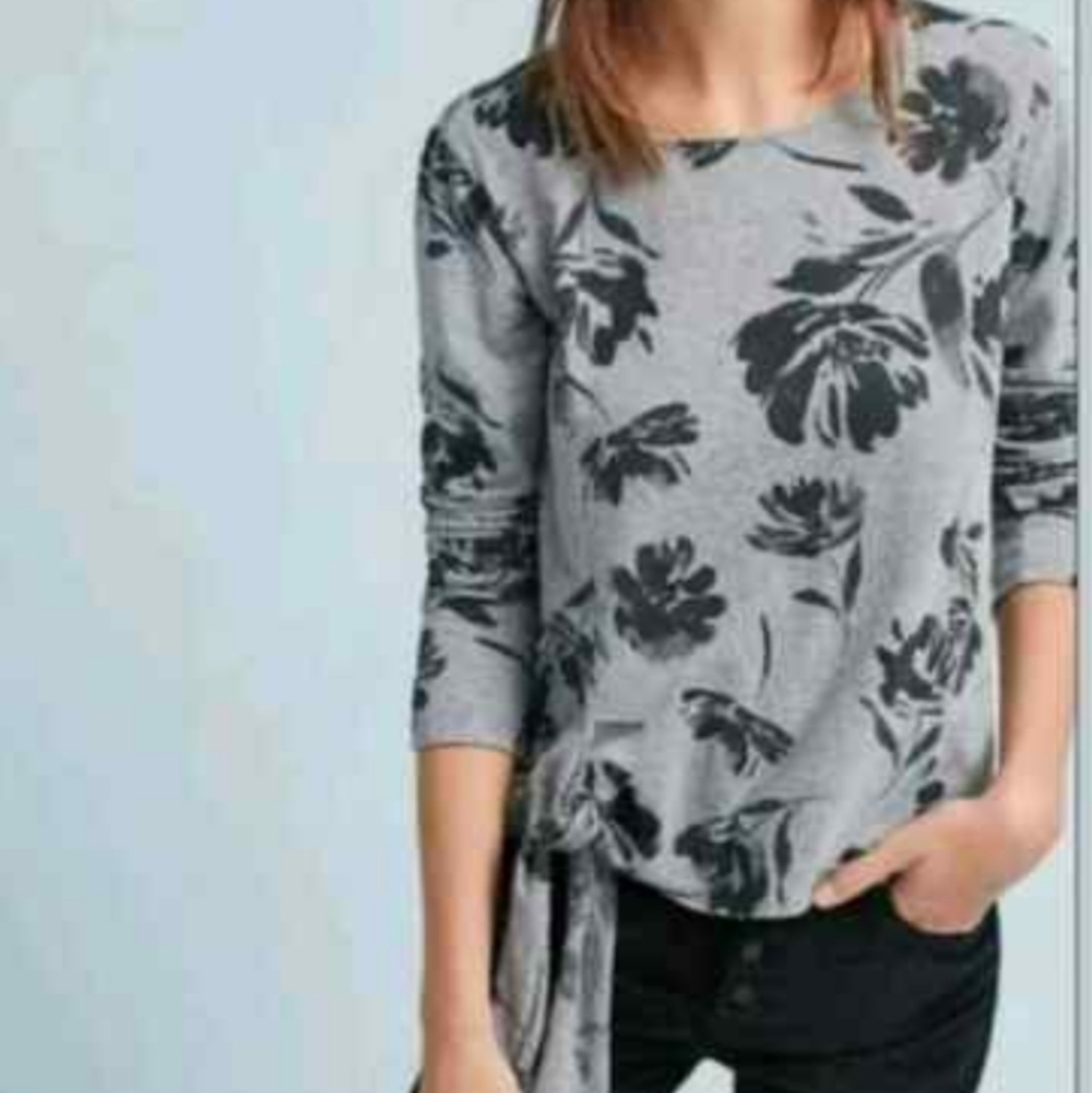 T. La Anthropologie Barela Floral Top